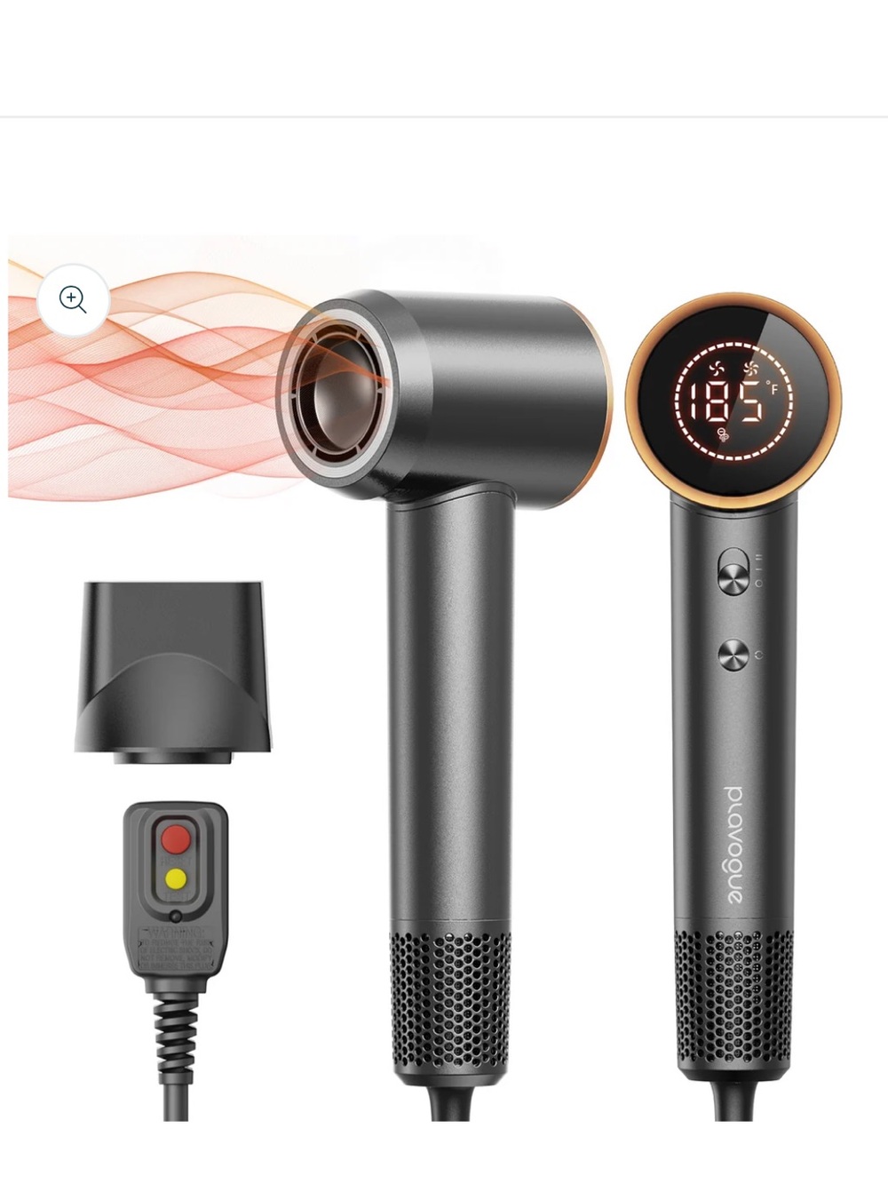 $80. Dual Voltage Travel Hair Dryer w/Diffuser, High-Speed Ionic Blow Dryer New!